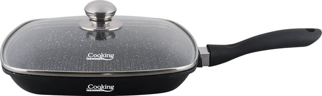 Heinner Tigaie Tigaie Grill Heinner HR-SCO-A0928A | 28cm, Aluminiu, Capac, Dark Line