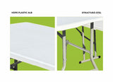 Heinner Set masa pliabila Set Masa Cu 2 Banci Heinner DMBP001 | Plastic, Pliabil, Portabil