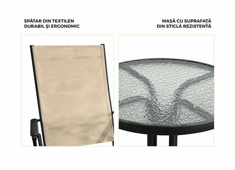 Heinner Set mobila Set Mobila Heinner DSMT002 | 2 Scaune + Masa, Texas
