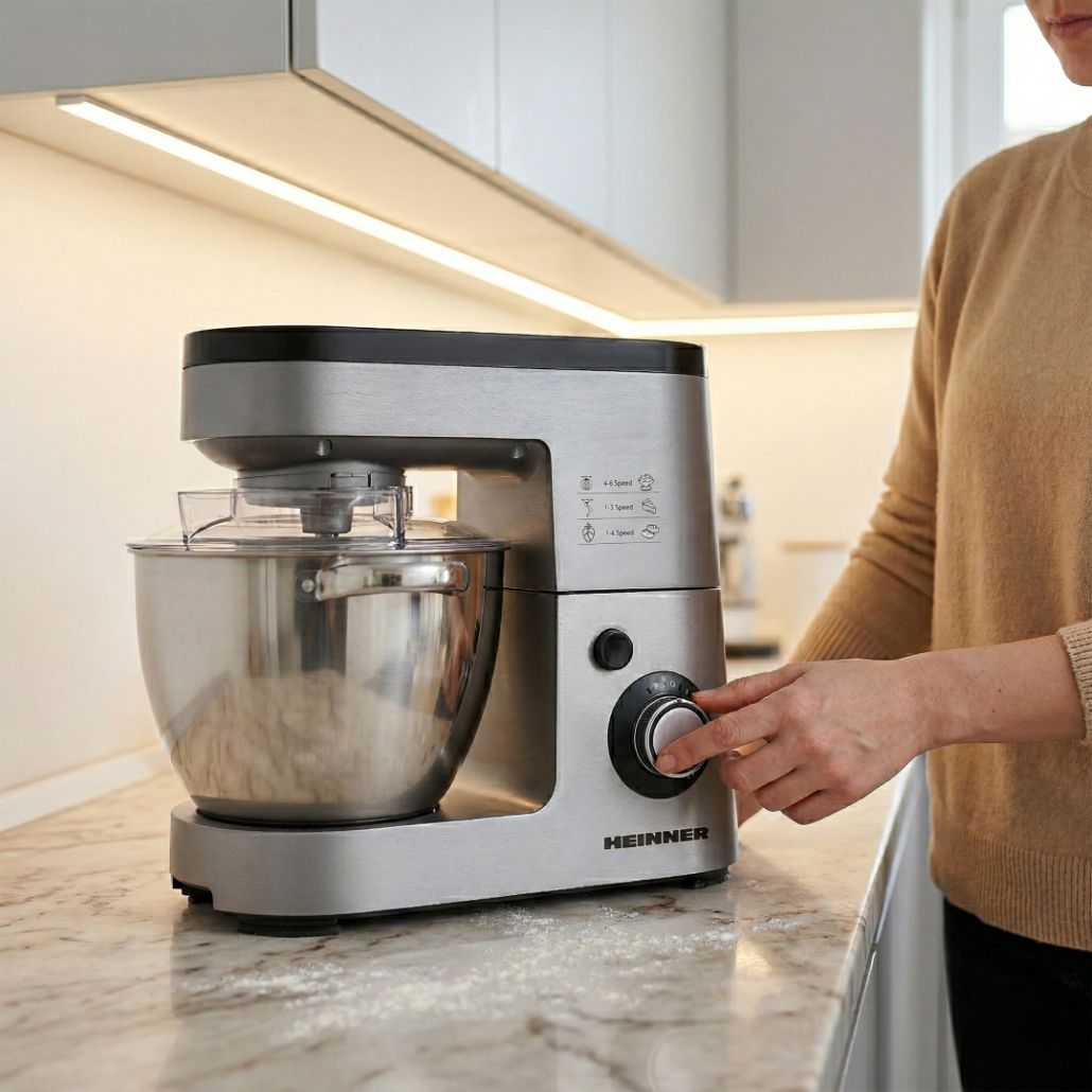 [RESIGILAT] Mixer Planetar Heinner HPM-1500XMC-V2 | 1500W, 6L, 6 Viteze, Violet