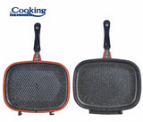 Heinner Tigaie Tigaie Heinner HR-ZCT-32DR | Dubla, Grill, 32x24cm, Aluminiu, Red Line