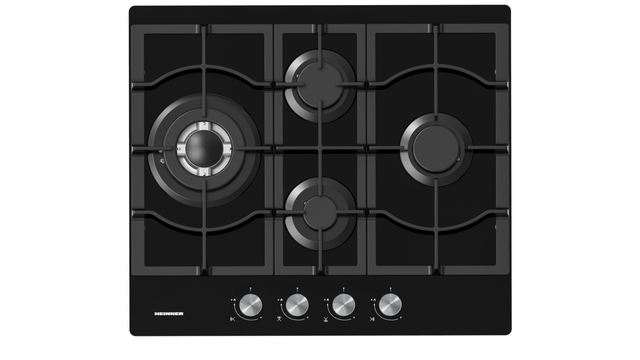 Heinner Plita incorporabila Plita Incorporabila Heinner HBH-M452IWFGBK | 4 Arzatoare, Gaz, 60cm, Negru, 60x52cm
