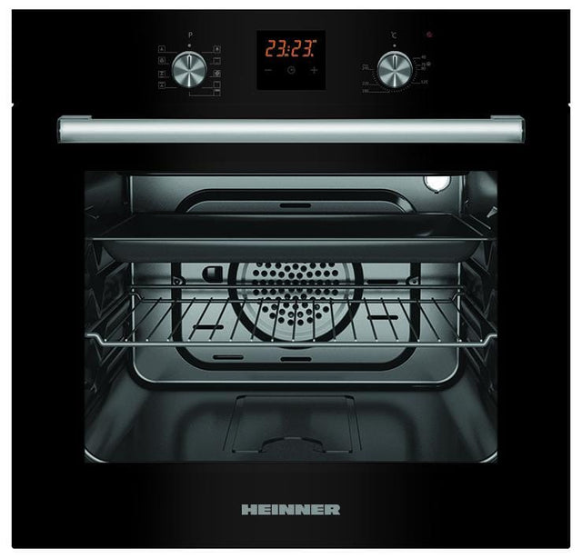 Heinner Cuptor incorporabil Cuptor Incorporabil Heinner HBO-S569LDTGC-GBK | 56L, Gaz, Grill Electric, Negru, 59.5x56.5x59.5cm