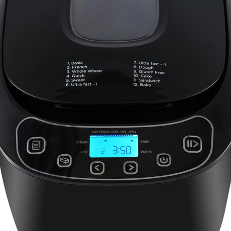 Fram Masina de paine Masina de facut paine FRAM FBM-900BK | 12 programe, 700-1000g, LCD, Timer 13h