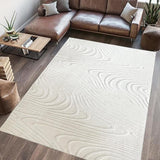 Heinner Covor Covor Heinner HR-WAVRUG200-CRM | 200x300cm, Model Wave, Relief, Crem