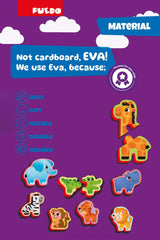 Puzzle din Spuma EVA, Animalele din Safari, Puedo — Puedo Toys