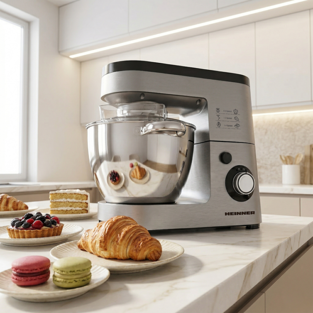[RESIGILAT] Mixer Planetar Heinner HPM-1500XMC-V2 | 1500W, 6L, 6 Viteze, Violet