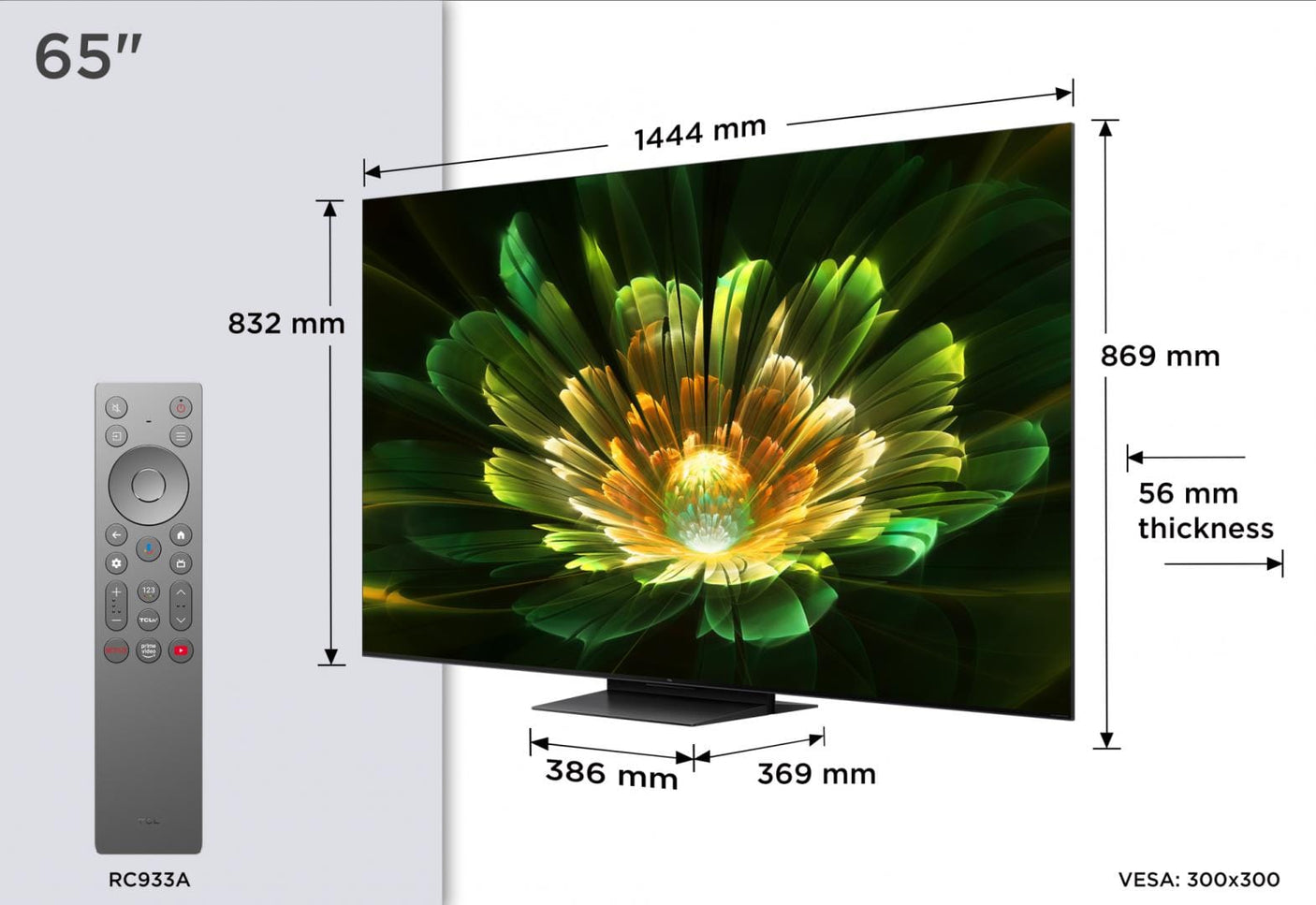 TCL Televizoare Televizor TCL Mini LED 65Q7C | 164 cm, Smart Google TV, 4K Ultra HD, (Model 2025)