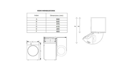 HEINNER MASINA DE SPALAT RUFE SLIM HEINNER HWM-HMN6010IVSMA