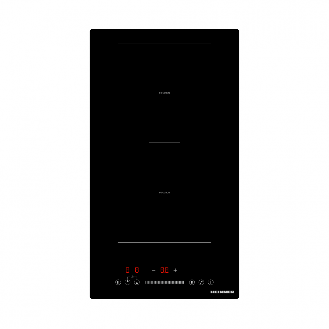Heinner Plita incorporabila Plita Incorporabila Heinner HBHI-M2ZB1FXTC | 2 Zone, Inductie + Gaz, Touch Control, 30x52cm
