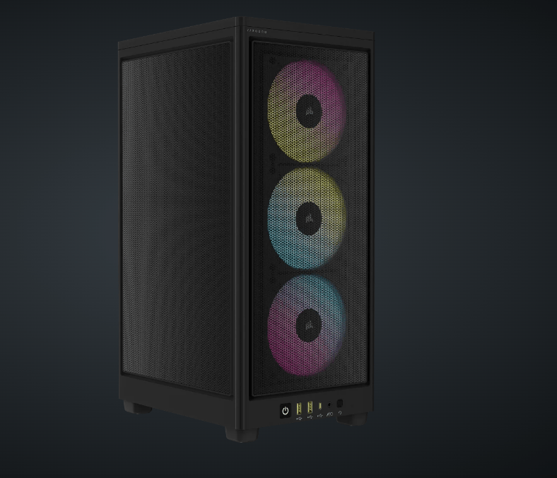 Corsair Carcasa PC Carcasa Corsair 2000D Airflow RGB CC-9011246-WW | Mini-ITX, RGB, Negru