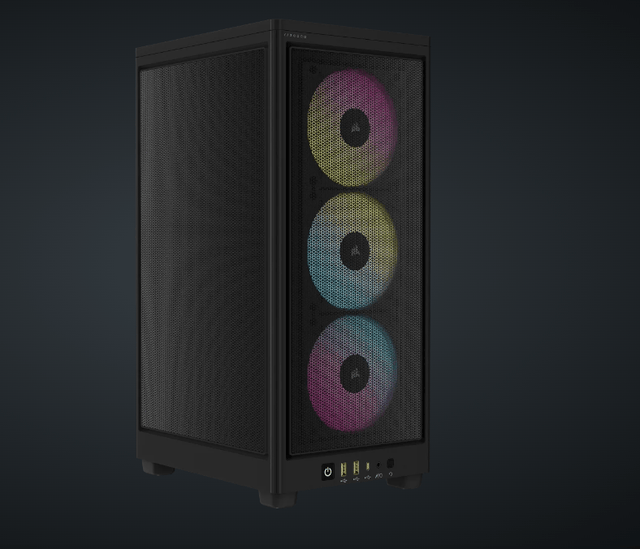 Corsair Carcasa PC Carcasa Corsair 2000D Airflow RGB CC-9011246-WW | Mini-ITX, RGB, Negru