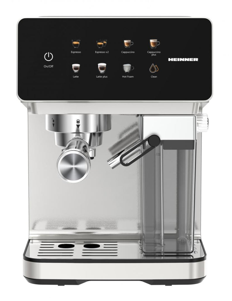 [RESIGILAT] Espressor Manual Heinner HEM-LK20DMLK | 20 Bar, 1.2L, Display Digital, Inox