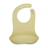 Set Diversificare 5 Piese Silicon : Baveta, Bol, Farfurie, Lingurita și Furculita, Olive, U-grow