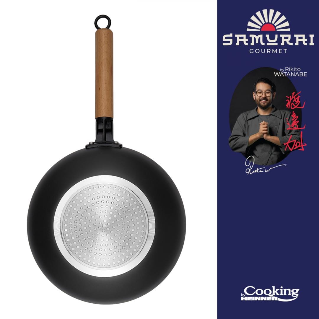 Heinner Tigaie Tigaie Heinner HR-SNT-WC28 | Wok, Aluminiu, 28cm, Cu Capac