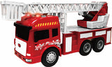 Vehicule cu Lumini, Sunete și Frictiune, Scara 1/14, 28.5CM, Autospeciala Rosie — Cevodle