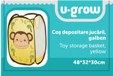 Cos Depozitare Jucarii, Galben, U-grow