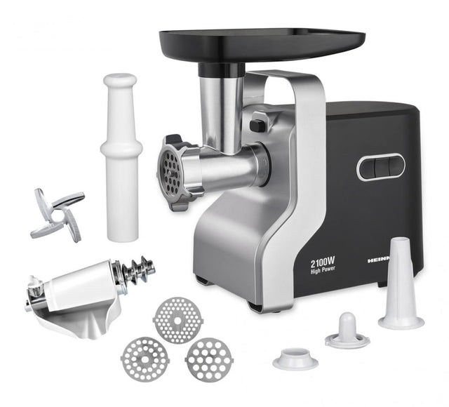 [RESIGILAT] Masina de tocat Heinner MG-2100BKSL | 2100W, 1.8kg/min, Inox, 2 viteze