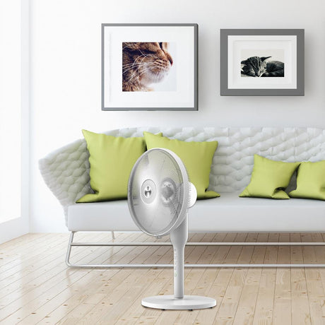 [RESIGILAT] Ventilator Heinner HSF-L360WH | 2 in 1, Oscilare 360°, Timer 8h, Control Digital, Telecomanda