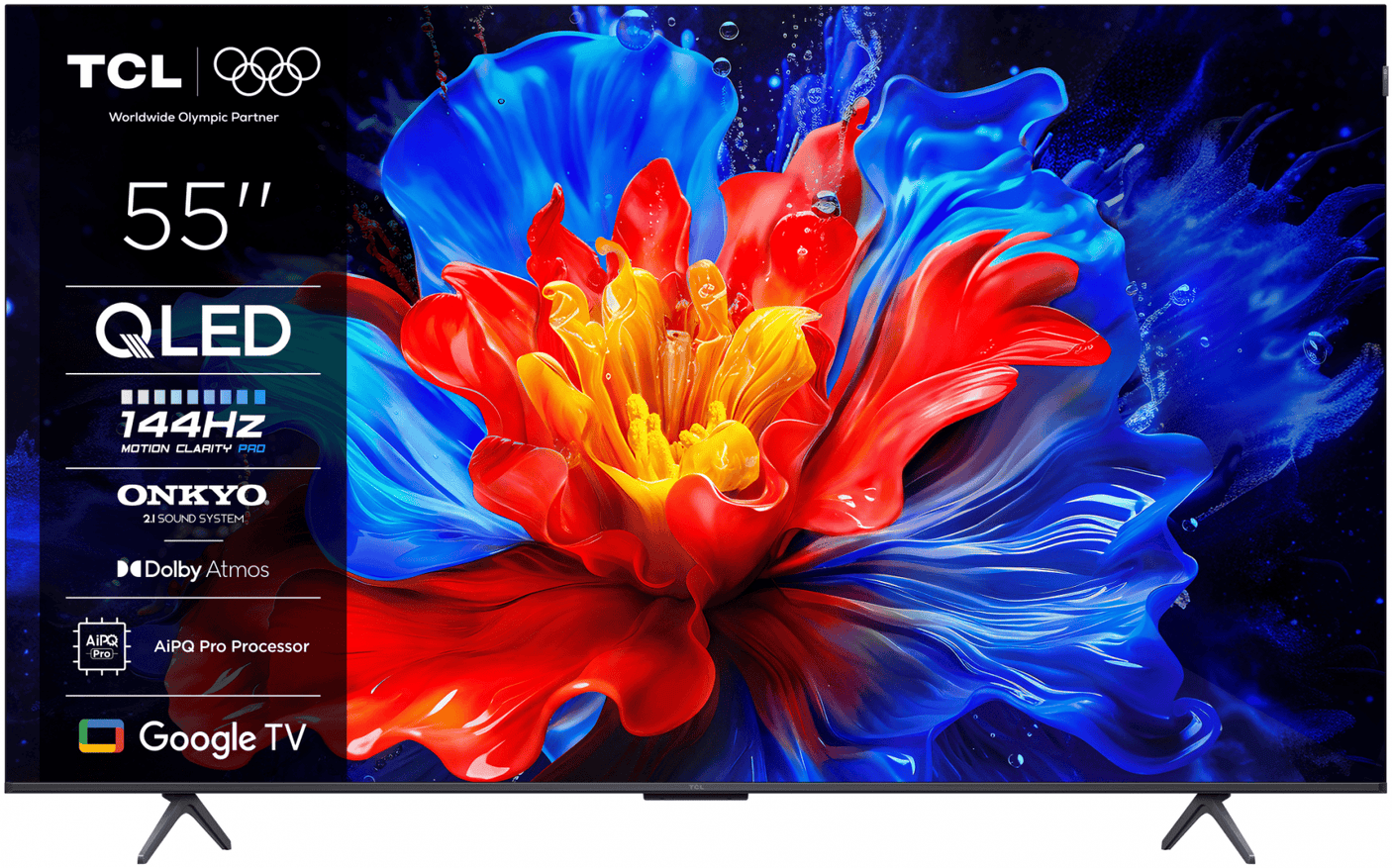 TCL Televizor TCL QLED 55P81K, 139 cm, Smart Google TV, 4K