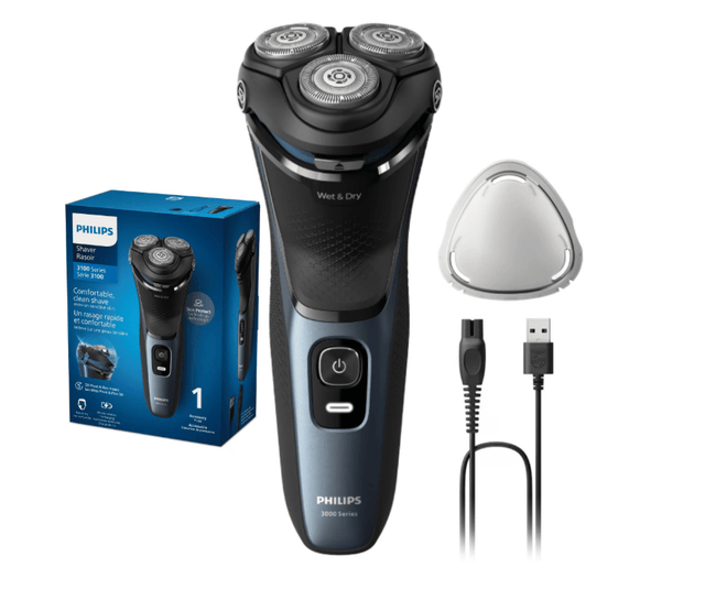 Philips Aparat de ras Aparat de ras Philips S3144/00 | Wet&Dry, 5D Flex, 60min Autonomie, Albastru