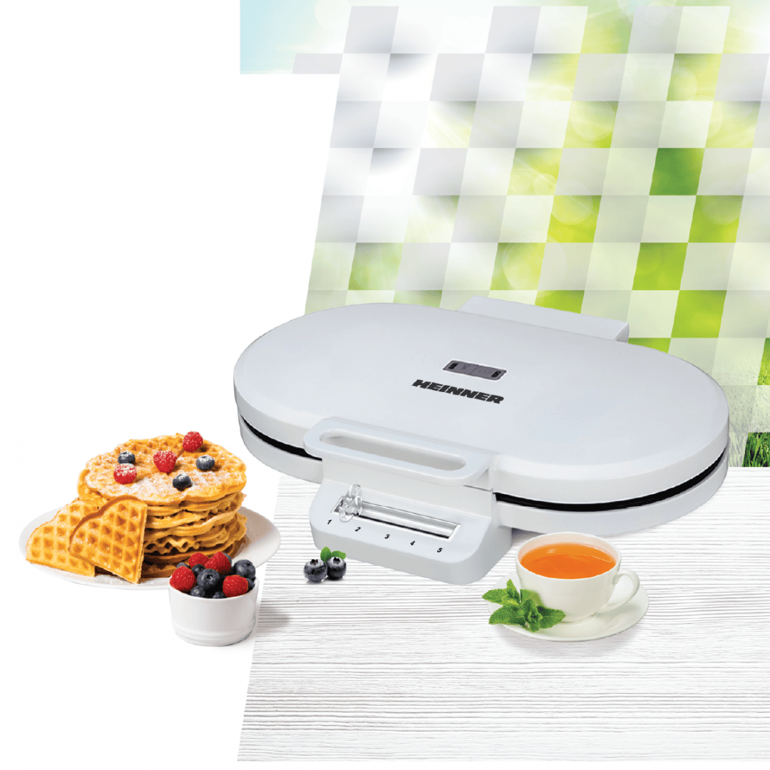 Heinner Aparat de facut gofre Aparat De Facut Gofre Heinner HWF-F14002WH | 1400W, Alb