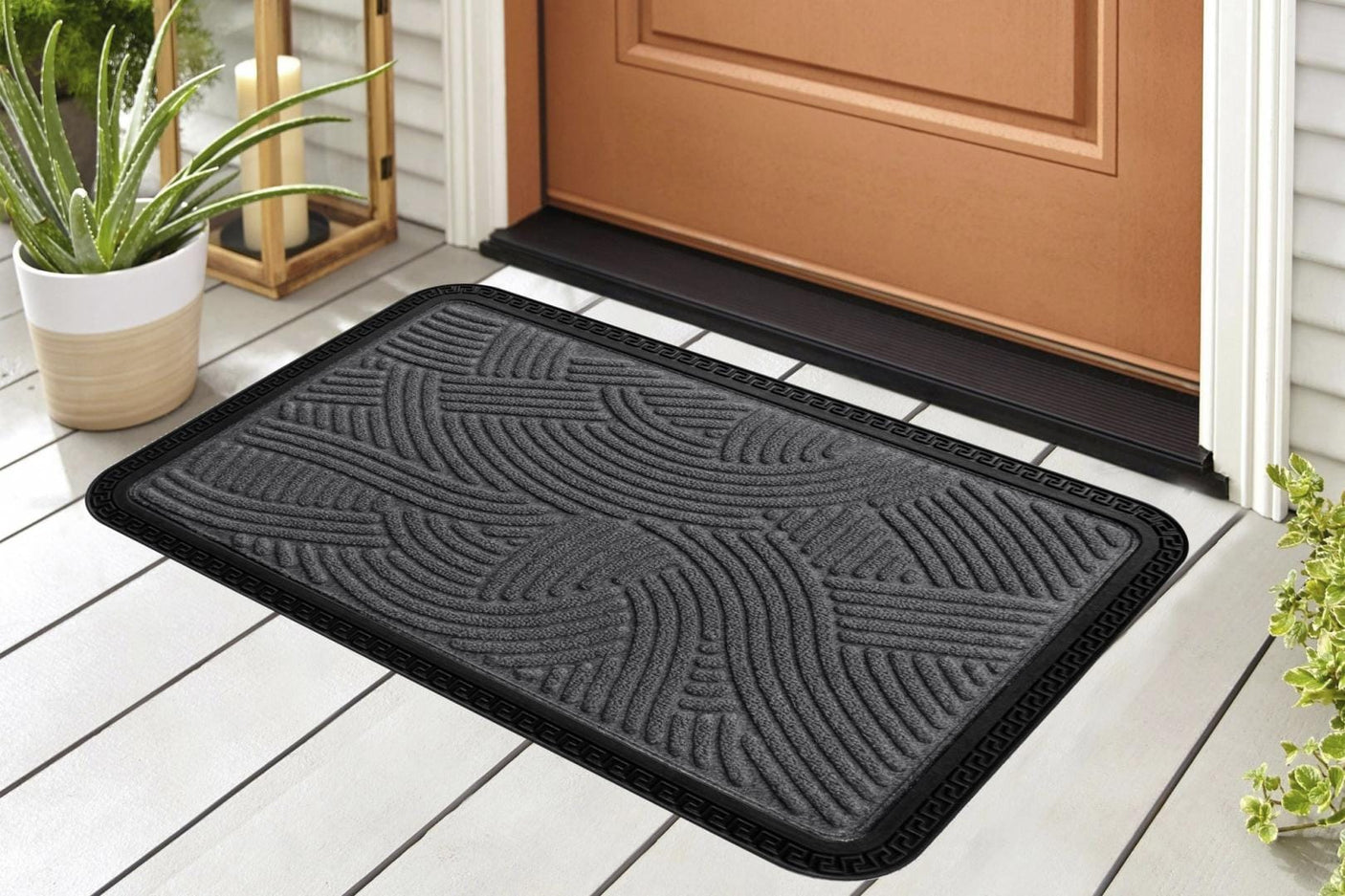 Heinner Covoras Covoras Intrare Heinner Home HR-MCF-CMCG | 40x60cm, Antiderapant, Margine Cauciucata, Gri
