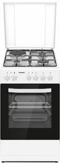 Heinner Aragaz Aragaz Mixt Heinner HFSC-S56E1HSWH | 4 Arzatoare Gaz, 1 Plita Electrica, Cuptor Electric, Alb, 50x60x86cm