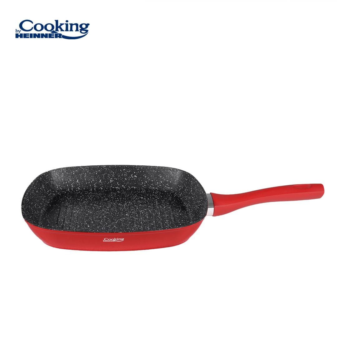 Heinner Tigaie Tigaie Grill Heinner HR-BET-ED28 | 28cm, Aluminiu Forjat, Red Stone