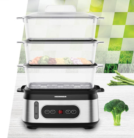 Heinner Uscator de rufe Steamer Heinner One Steam HSA-D950SS | 950W, 2.5L, Inox