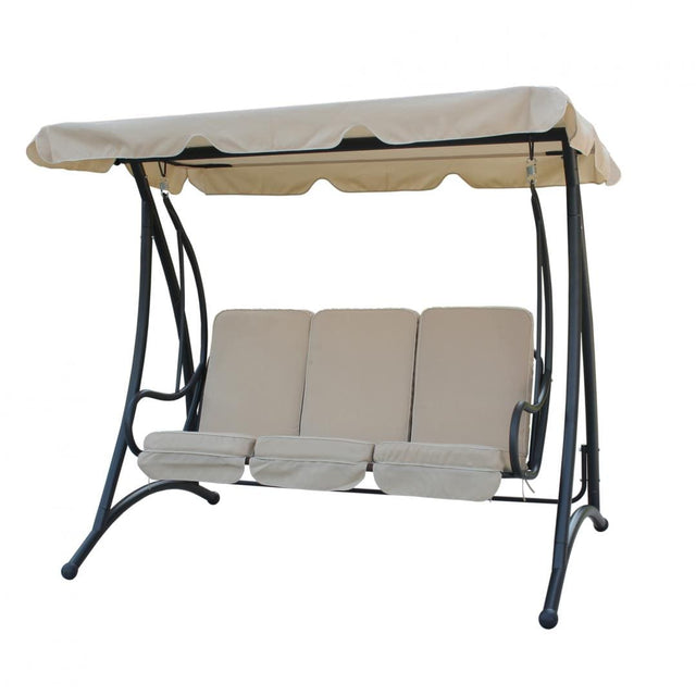 Heinner Mobilier de gradina Balansoar de Gradina Heinner STBL001 | 3 Locuri, Crem, 201x120x172cm