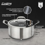 Heinner Oala Oala Heinner HR-MRK-24 | 24cm, 5L, 3 Straturi, Inox, Capac Sticla