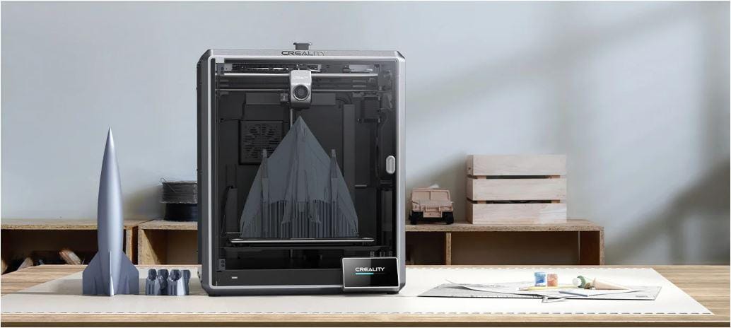 Imprimanta 3D Creality K1 MAX, Tehnologie FDM, viteza printare 600mm/s, Precizie 100 +/-0.1mm, Diametru filament: 1.75mm, tip filament compatibil: ABS/PLA/PETG/PET/TPU/PA/ABS/ASA/PC/PLA-CF/PA-CF/PET-C