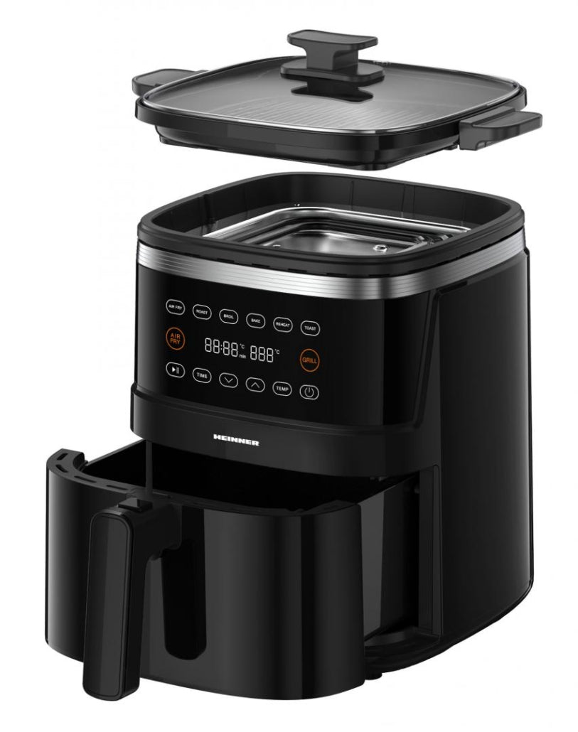 [RESIGILAT] Friteuza cu Aer Heinner VastCook HAFG-B5BK2600 | 5L, 2600W, Grill
