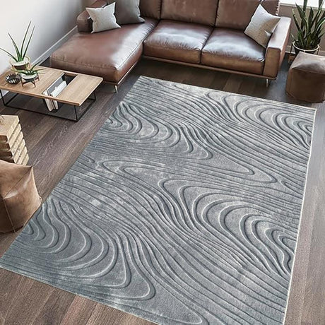 Heinner Covor Covor Heinner HR-WAVRUG160-GRI | 160x230cm, Model Wave, Relief, Gri