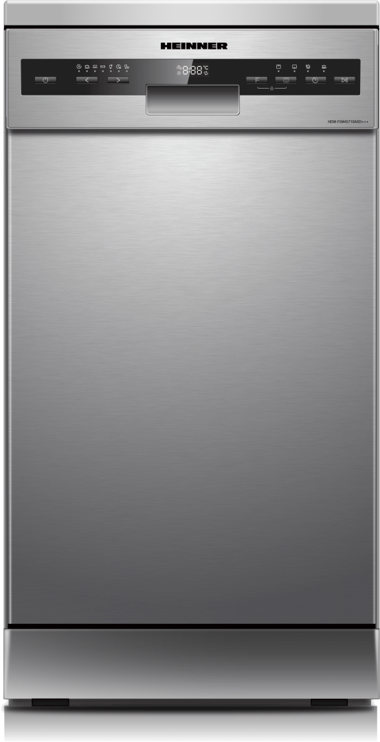 Heinner Masina de spalat vase [RESIGILAT] Masina de spalat vase Heinner HDW-FSM45710AXD+++ | 10 seturi, Clasa D, Deschidere automata usa, Display LED, 45x60x85cm