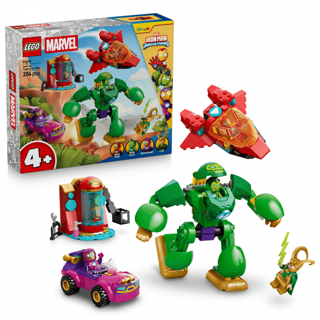 Lego Jucării Set Constructie LEGO Marvel 11211 | Loki vs Echipa lui Iron Man