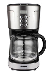 Heinner Cafetiera Cafetiera Heinner HCM-D915BKS | Digitala, 900W, 1.5L, Negru/Inox