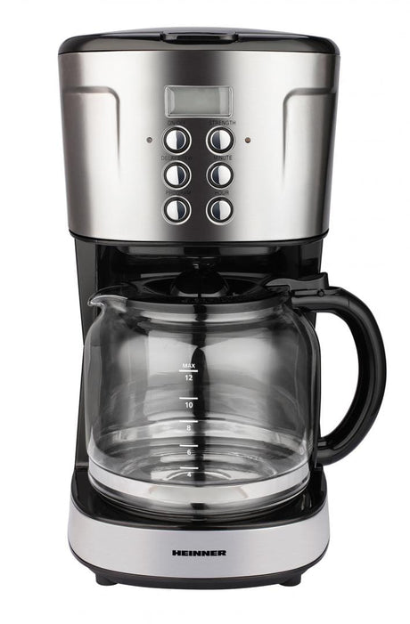 Heinner Cafetiera Cafetiera Heinner HCM-D915BKS | Digitala, 900W, 1.5L, Negru/Inox