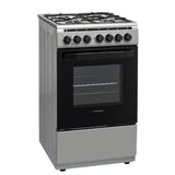 Heinner Aragaz Aragaz Mixt Heinner HFSC-V60LITGC-SS | 60cm, 4 Arzatoare Gaz, Cuptor Electric, Inox, 50x60x85cm