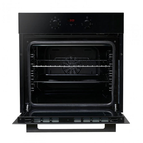 Heinner Cuptor incorporabil Cuptor Incorporabil Heinner HBO-V659GCDRC-GBK | 65L, Gaz, Grill Electric, Negru, 59.5x55x59.5cm