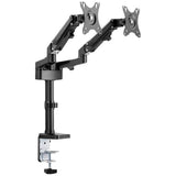 NEOMOUNTS Brat de birou pentru monitor Neomounts, poate sustine 2 monitoare cu diagonala display 17-27", suporta pana la 14kg per monitor, full motion, +45°, -45° inclinatie, +90°, -90° swivel, +180°, -180° rot