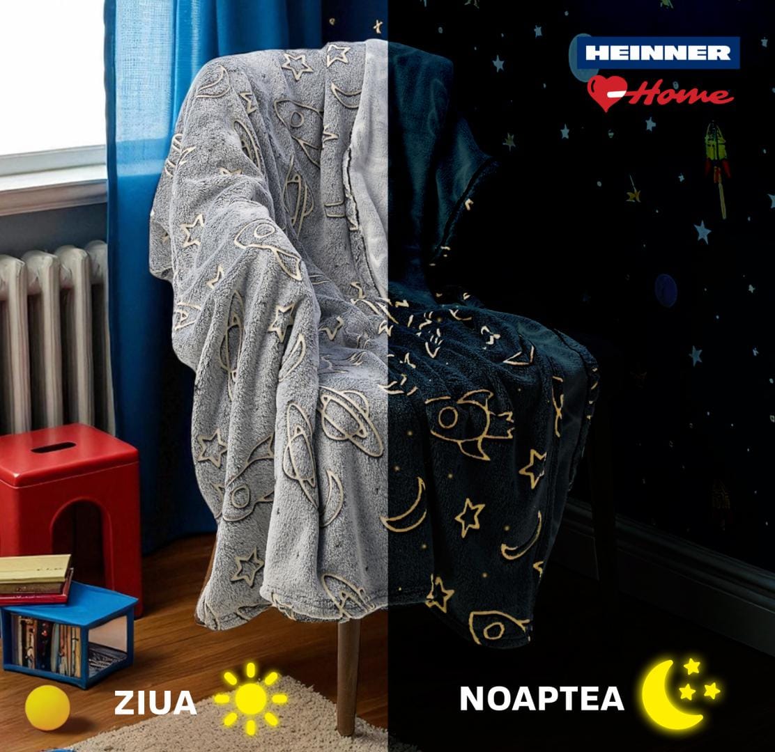 Heinner Patura Patura Heinner HR-BLKGLOW220-SPC | 200x220cm, Model Space, Fosforescent