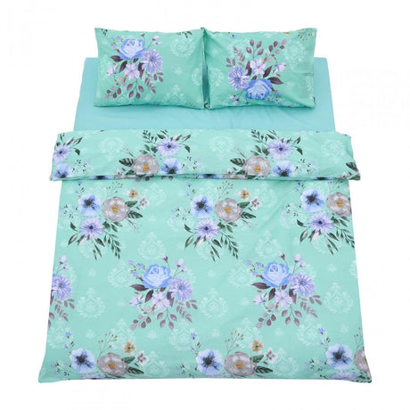 Heinner Lenjerie de pat Lenjerie de Pat Heinner HR-DBL132-SPG | Dubla, 100% Bumbac, 4 Piese, Spring