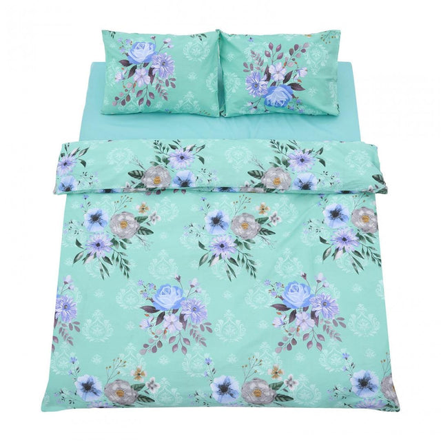 Heinner Lenjerie de pat Lenjerie de Pat Heinner HR-DBL132-SPG | Dubla, 100% Bumbac, 4 Piese, Spring