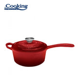 HEINNER CASEROLA FONTA EMAILATA + CAPAC 19 X 9 CM, 1.8 L, RED LINE, COOKING BY HEINNER