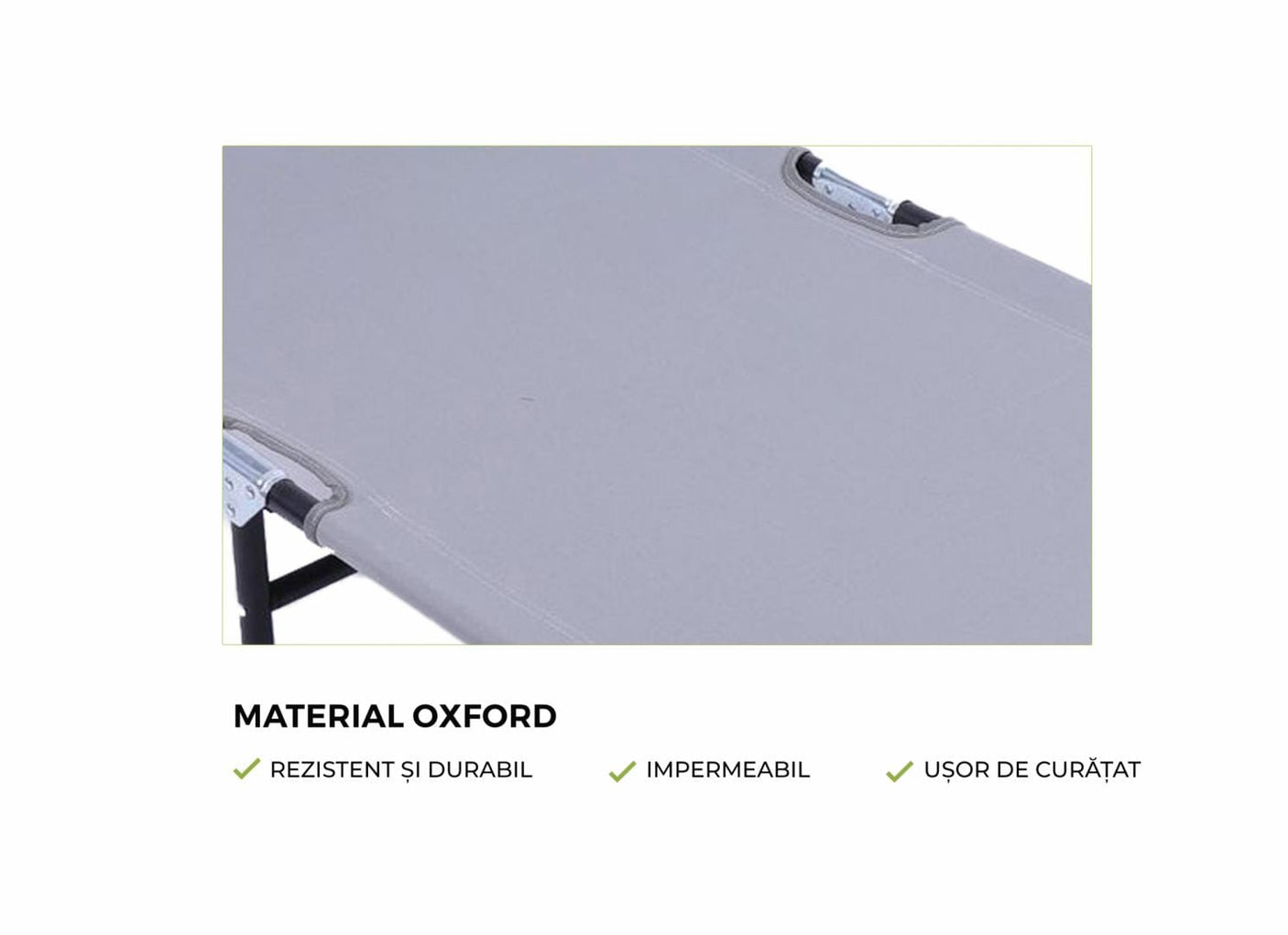 Heinner Sezlong Sezlong Heinner DSZP012 | 186x55x24cm, Cu Parasolar, Gri