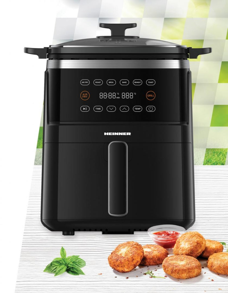 [RESIGILAT] Friteuza cu Aer Heinner VastCook HAFG-B5BK2600 | 5L, 2600W, Grill