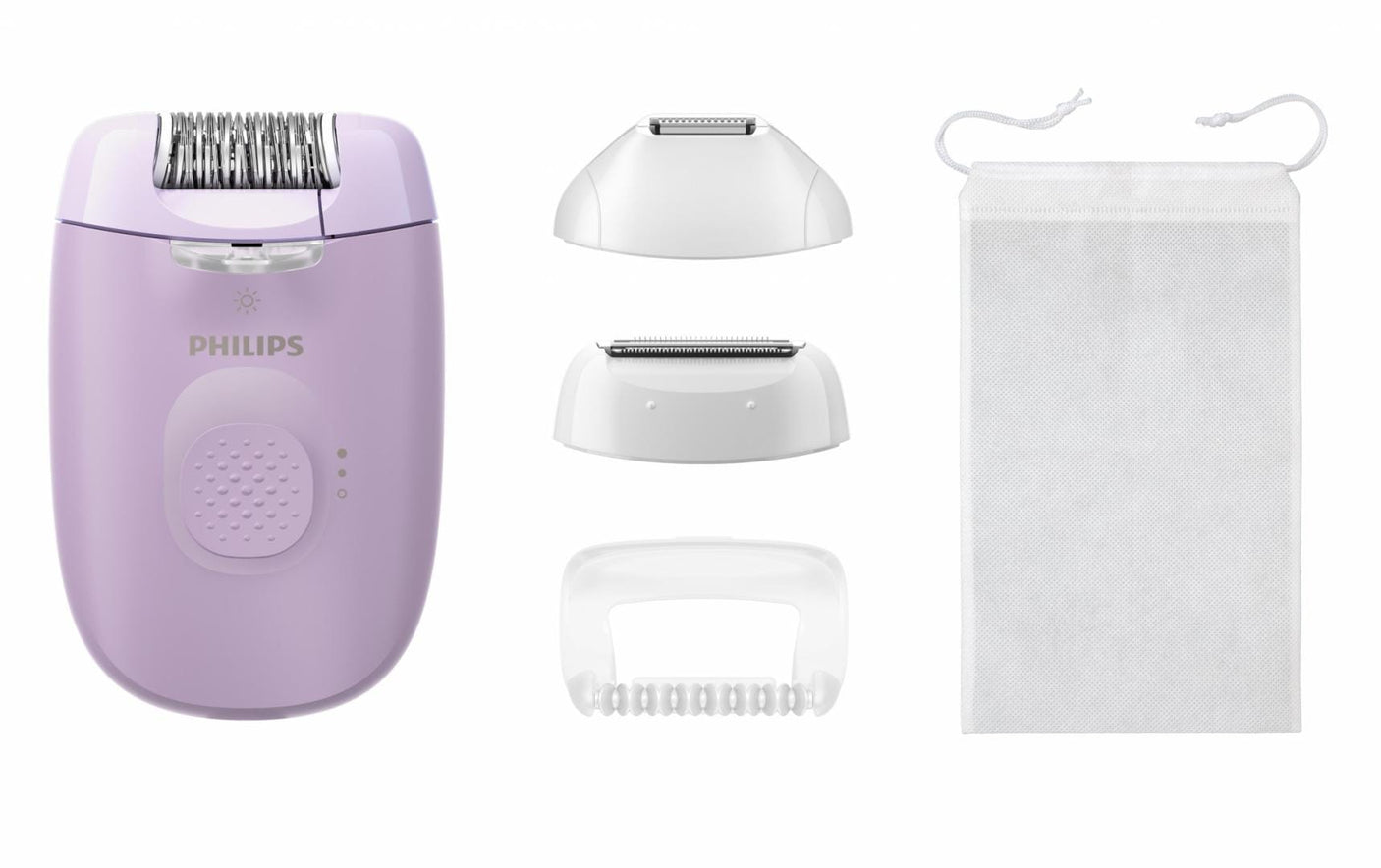 Philips Epilator Epilator Philips BRE257/00 | 2 Viteze, Cap Lavabil, 4 Accesorii, Lila