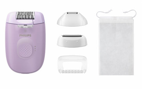 Philips Epilator Epilator Philips BRE257/00 | 2 Viteze, Cap Lavabil, 4 Accesorii, Lila